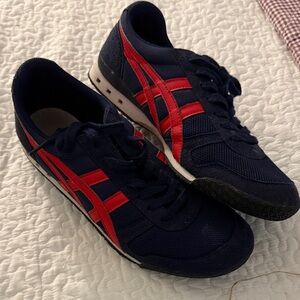 Onitsuka Tiger by Asics Navy and Red Athletic Shoes